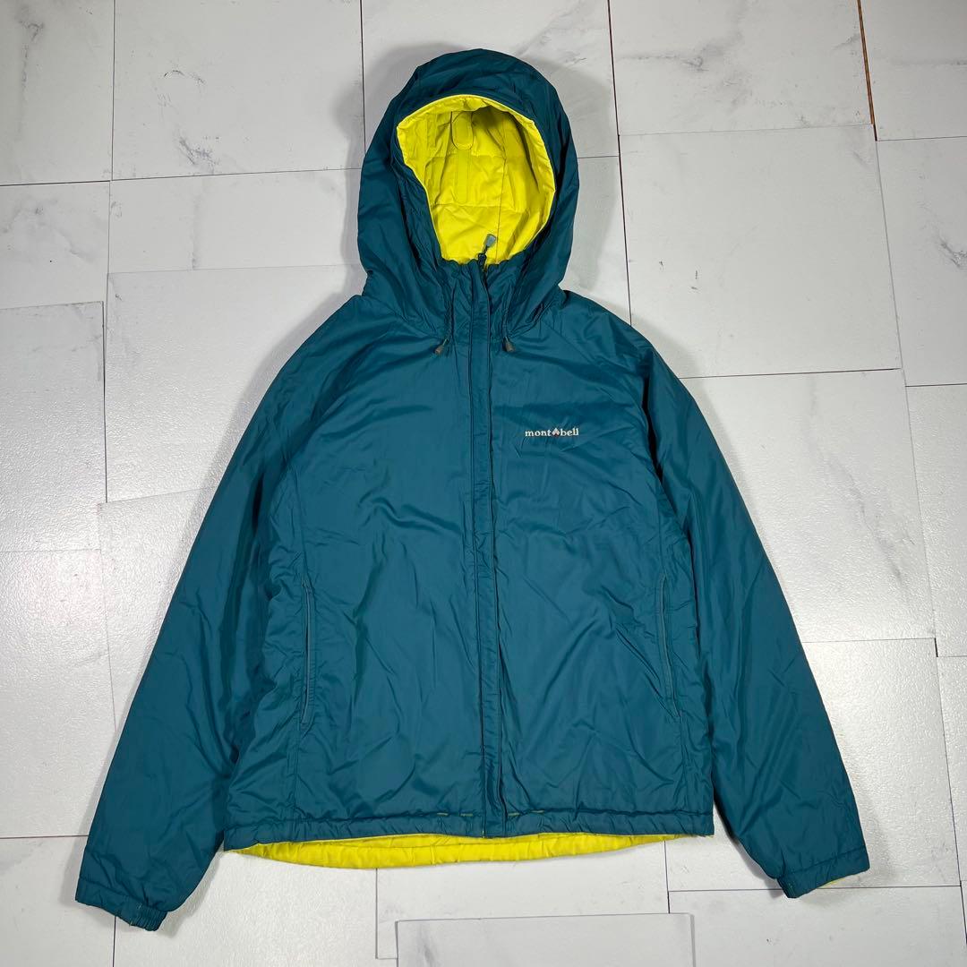 mont-bell モンベル サーマランド パーカ リバーシブル 黄青 L