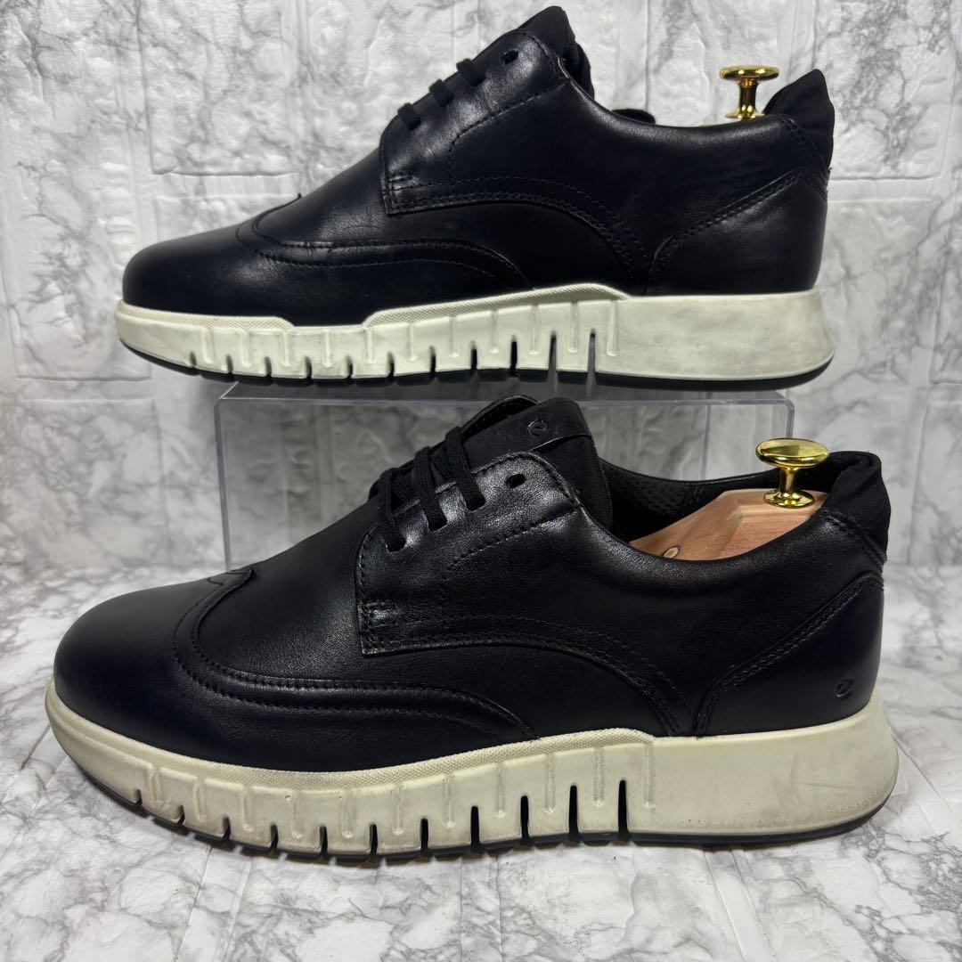 【美品】eco エコー グルーブ ハイブリッド 本革 ブラック 26㎝