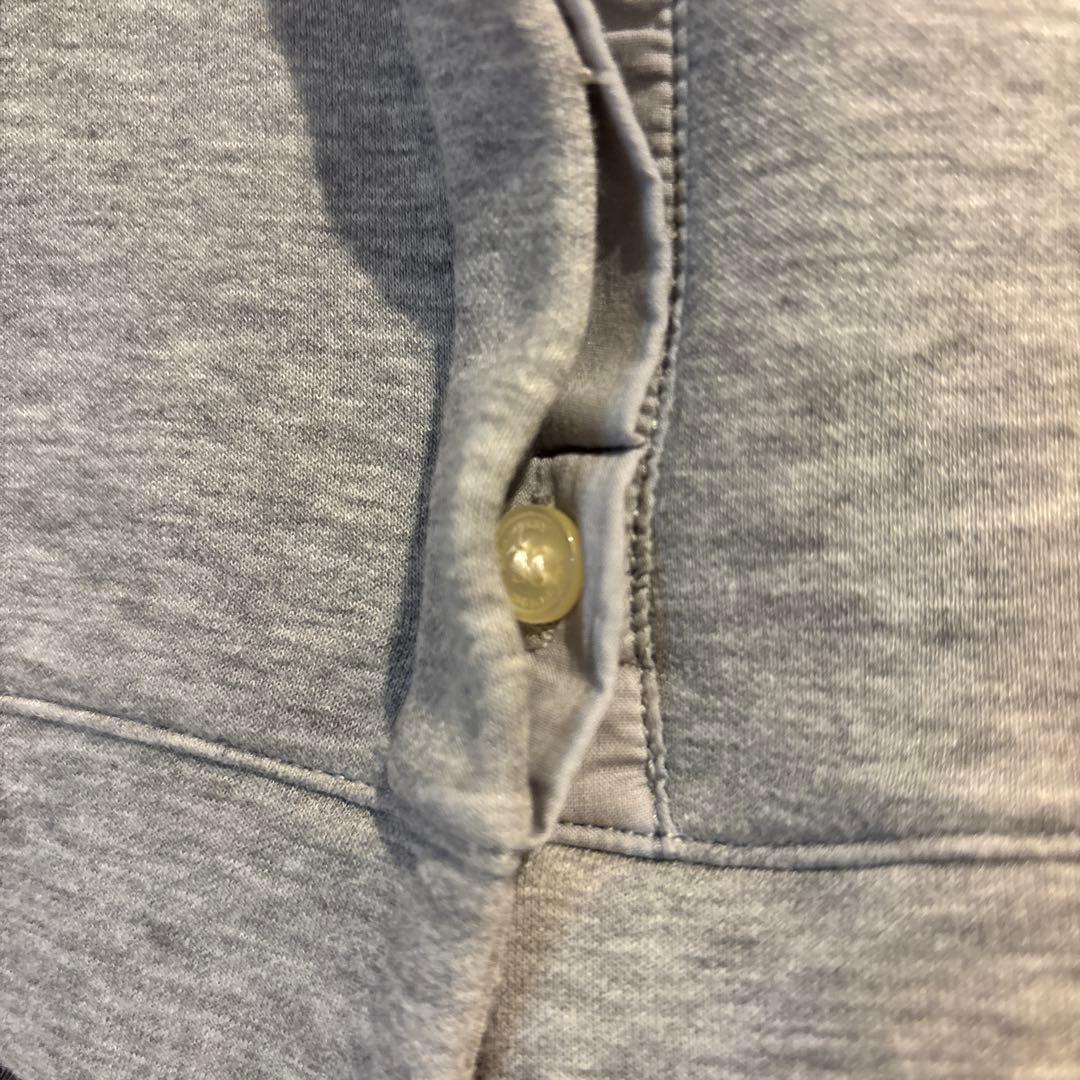 バーバリー チルドレン ワンピース グレー×チェック スウェット切替 140cm