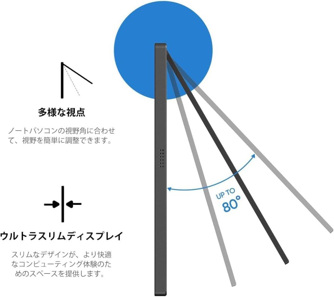 ARZOPAモバイルモニター14インチ モバイルディスプレイ 使用1日のみ