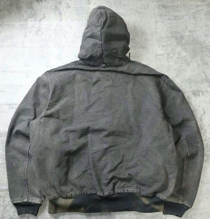 【鬼フェード】carharttアクティブジャケット 襤褸 墨黒 カーハート