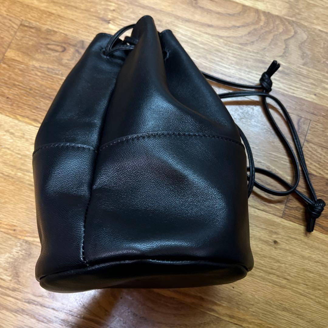 きむちゃんねる　魚拓の巾着・大（黒×カーキ）