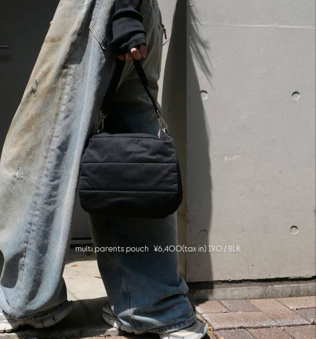 multi parents pouch -BLK- calin マザーズバック