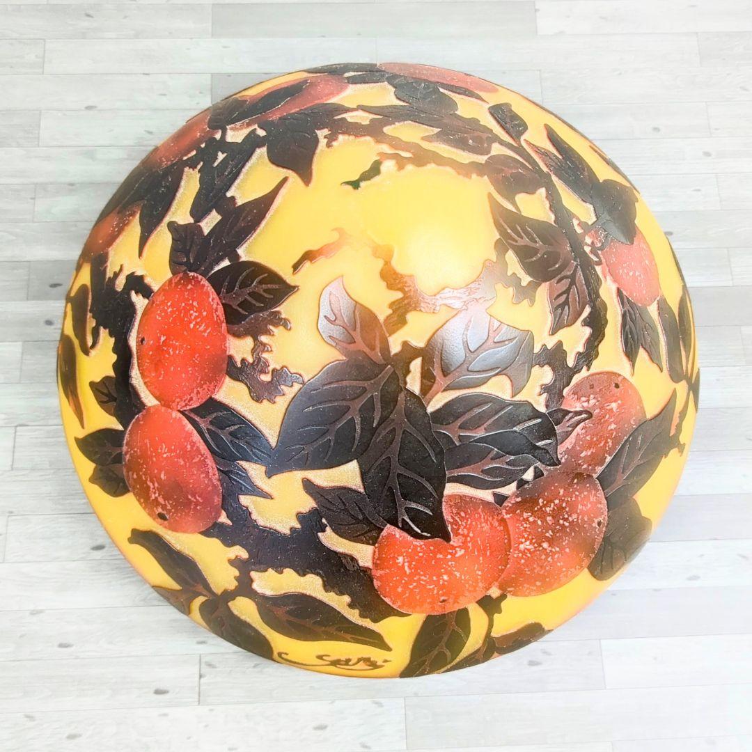 ガレ調　2灯式　アンティーク　テーブルランプ