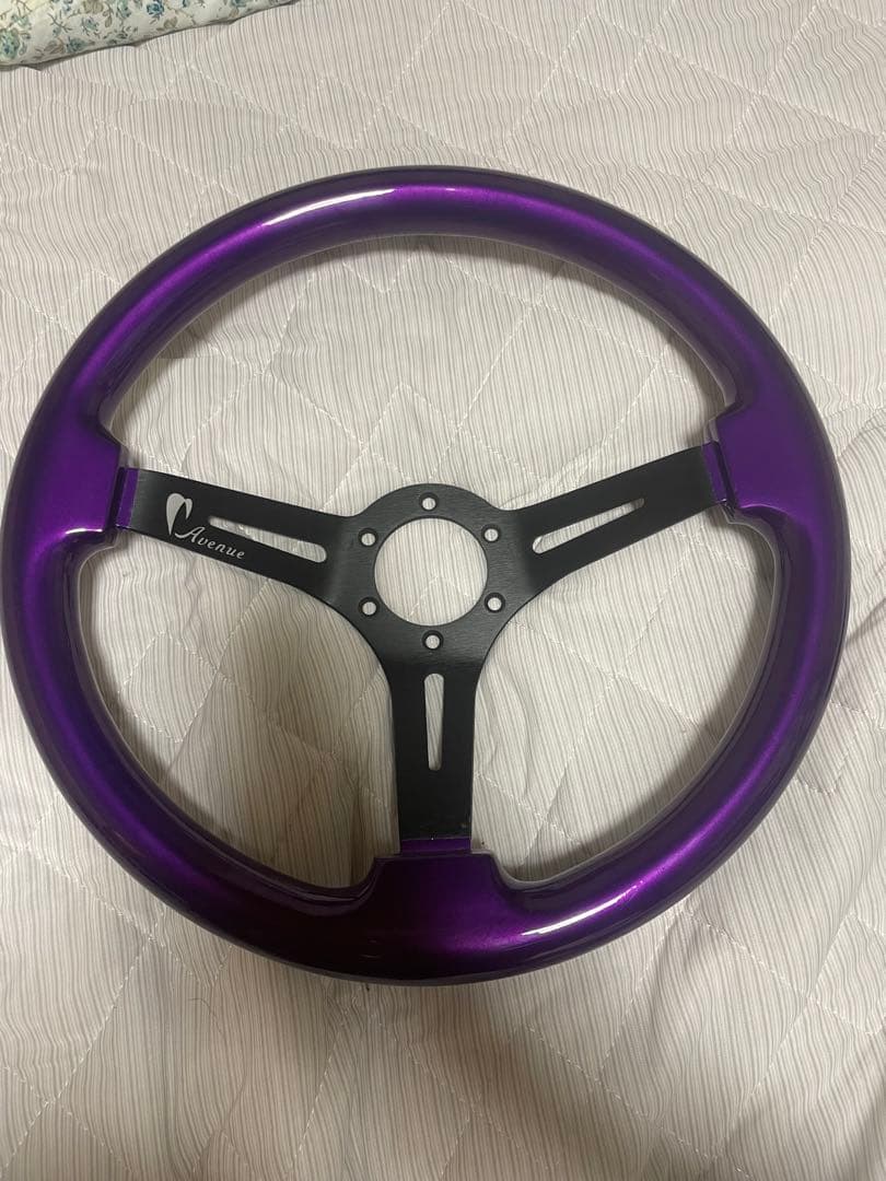 アベニューパフォーマンス　パープルｘブラック　ステアリング　USDM　ハンドル
