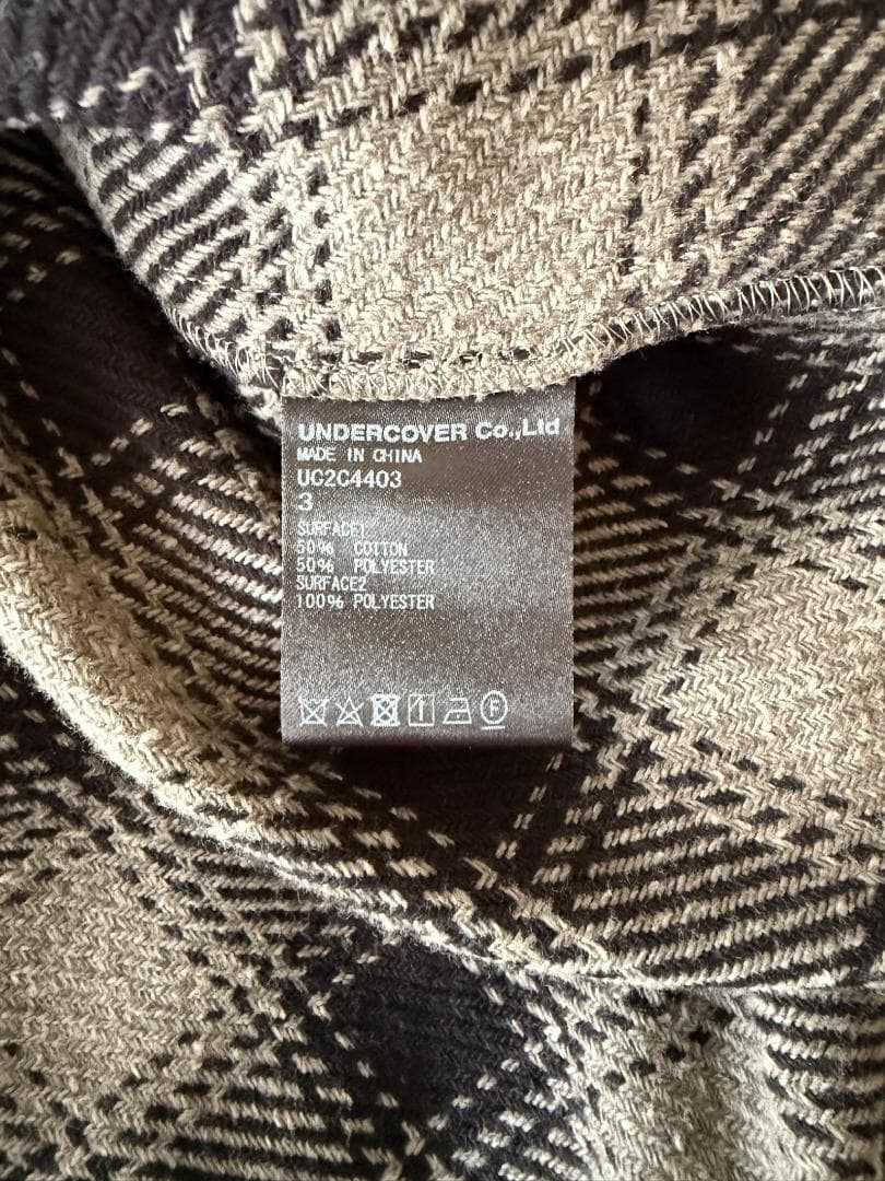 UNDERCOVER 23AW フード付きネルシャツ