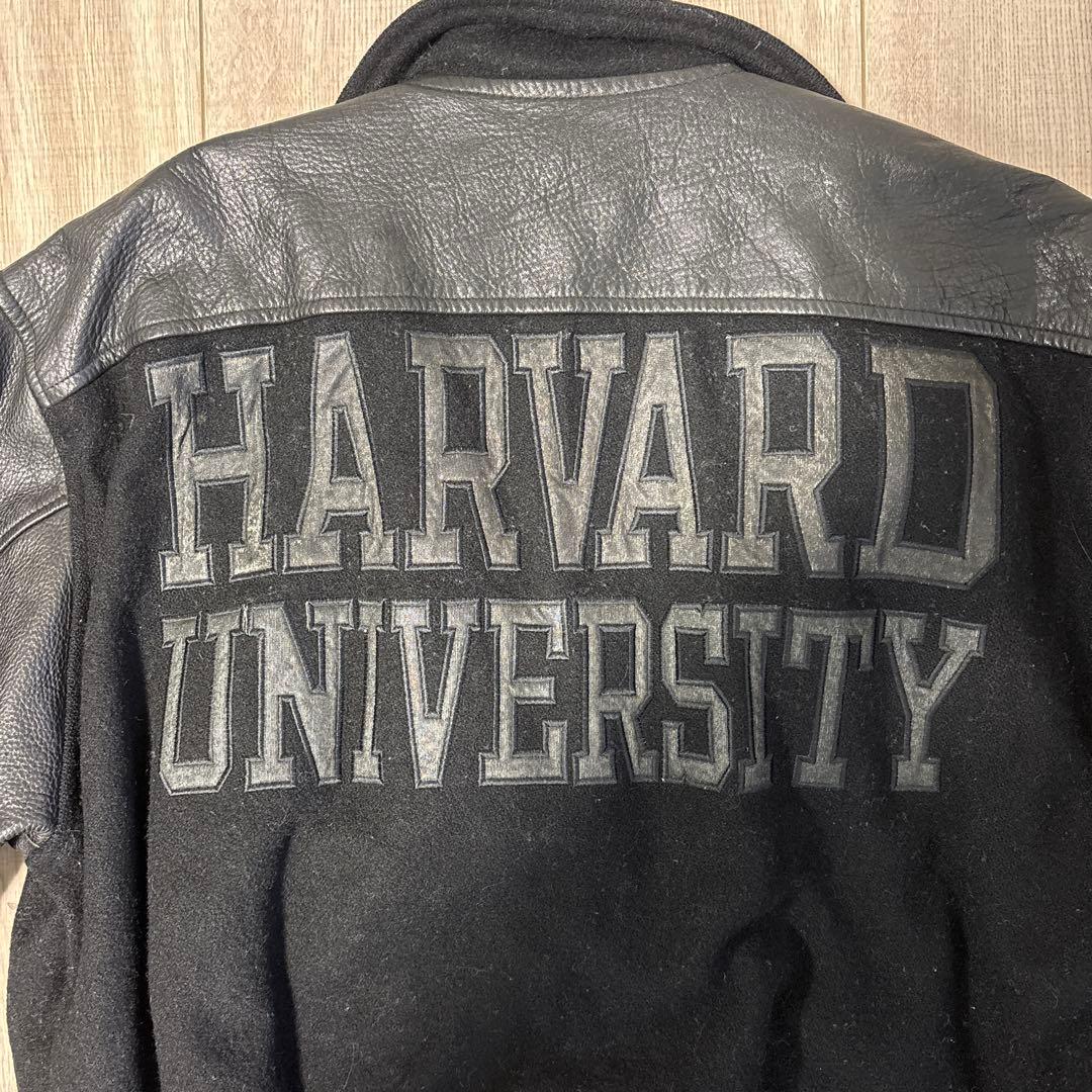 HARVARD UNIVERSITY スタジャン ブラック