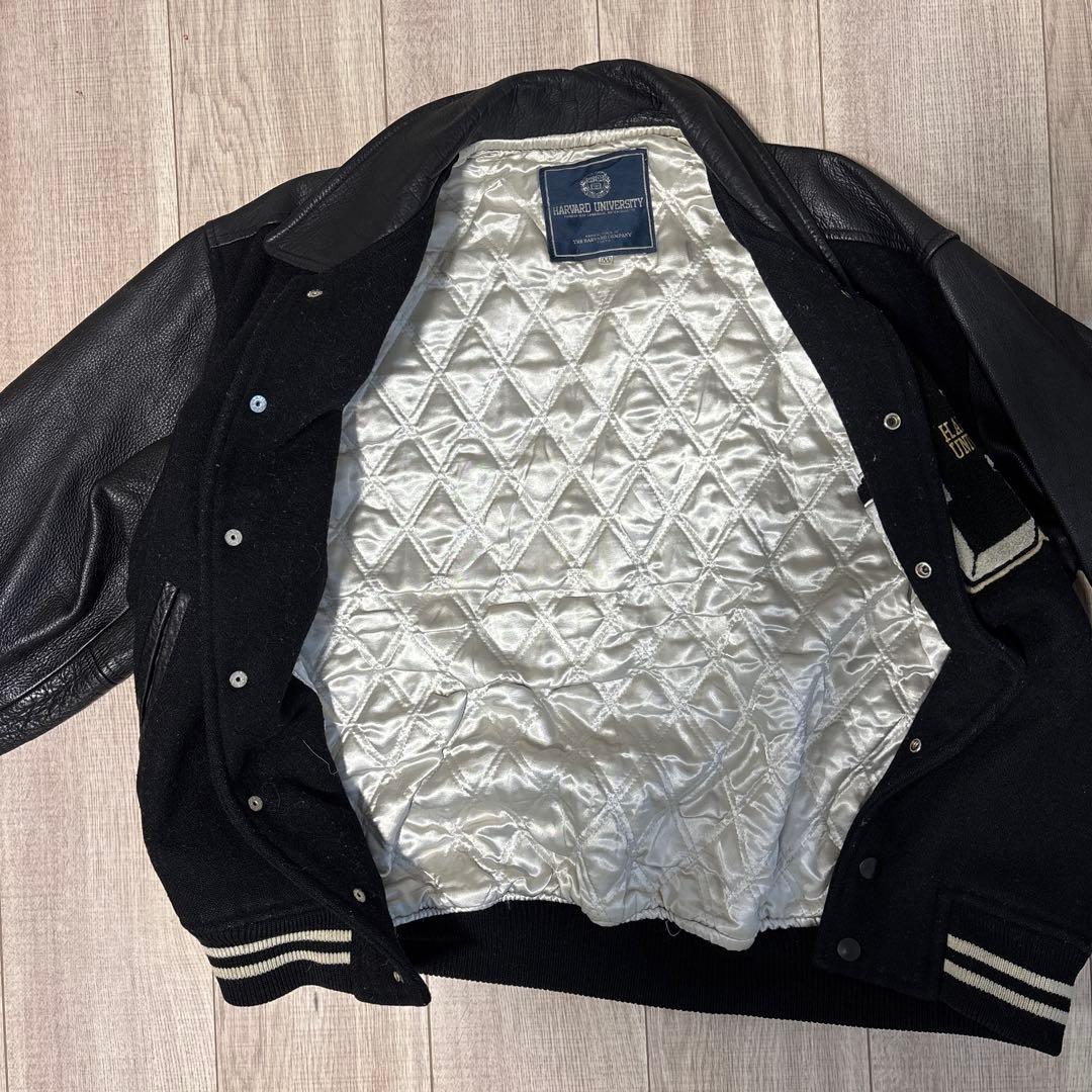 HARVARD UNIVERSITY スタジャン ブラック