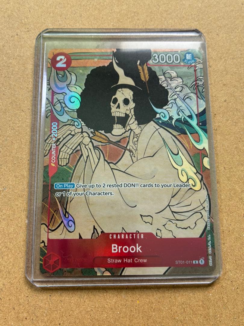 ワンピースカード　英語版　ブルック　1周年記念　浮世絵