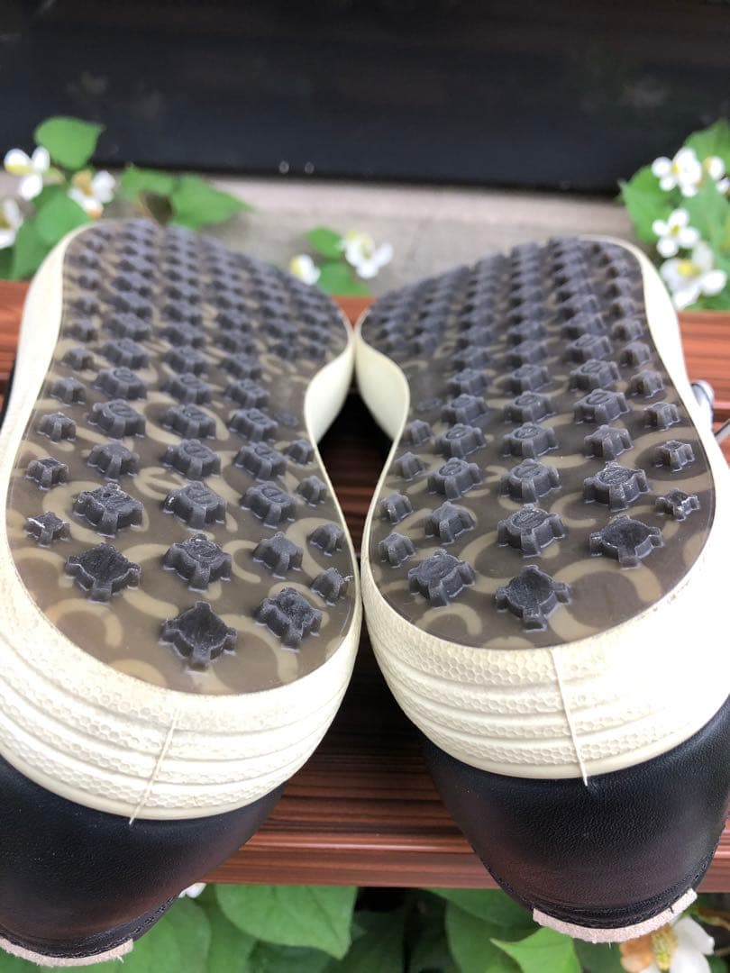 345番 超美品ecco ゴルフシューズ 黒 39 24.5cmスパイクレス