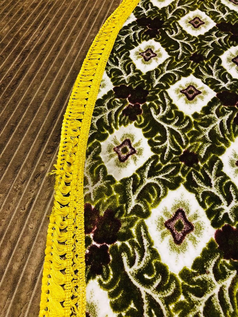 07フォワード　標準キャブ用　ダッシュマット　大花束グリーン　金華山　デコトラ