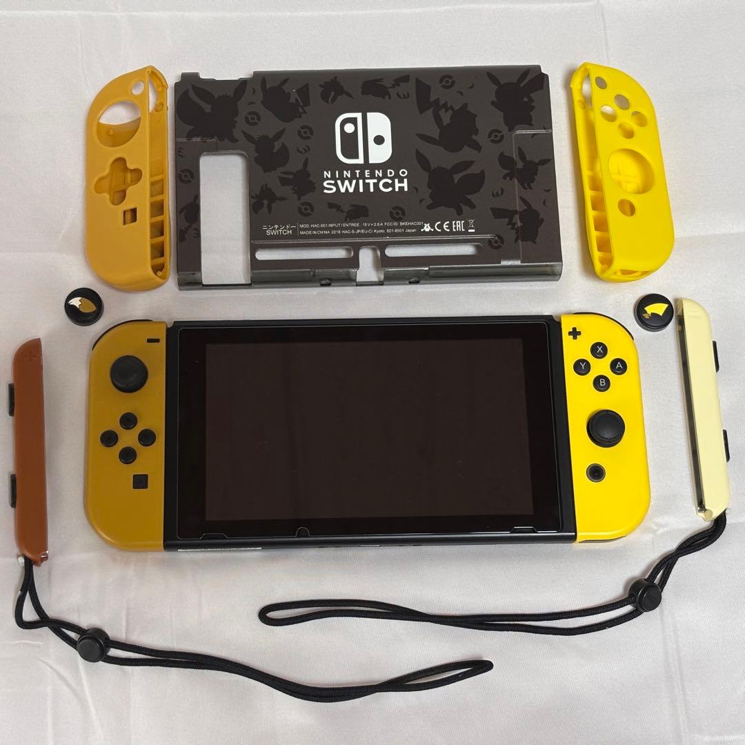Switch 本体 ピカチュウ イーブイ ポケモン 動作確認 初期化済