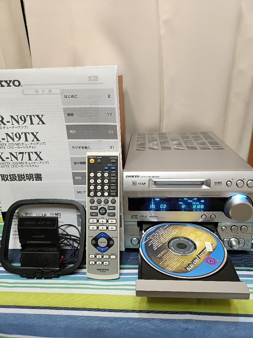 ONKYO FR-N7TX CD・Hi-MD・レシバー　リモコン付　完動品