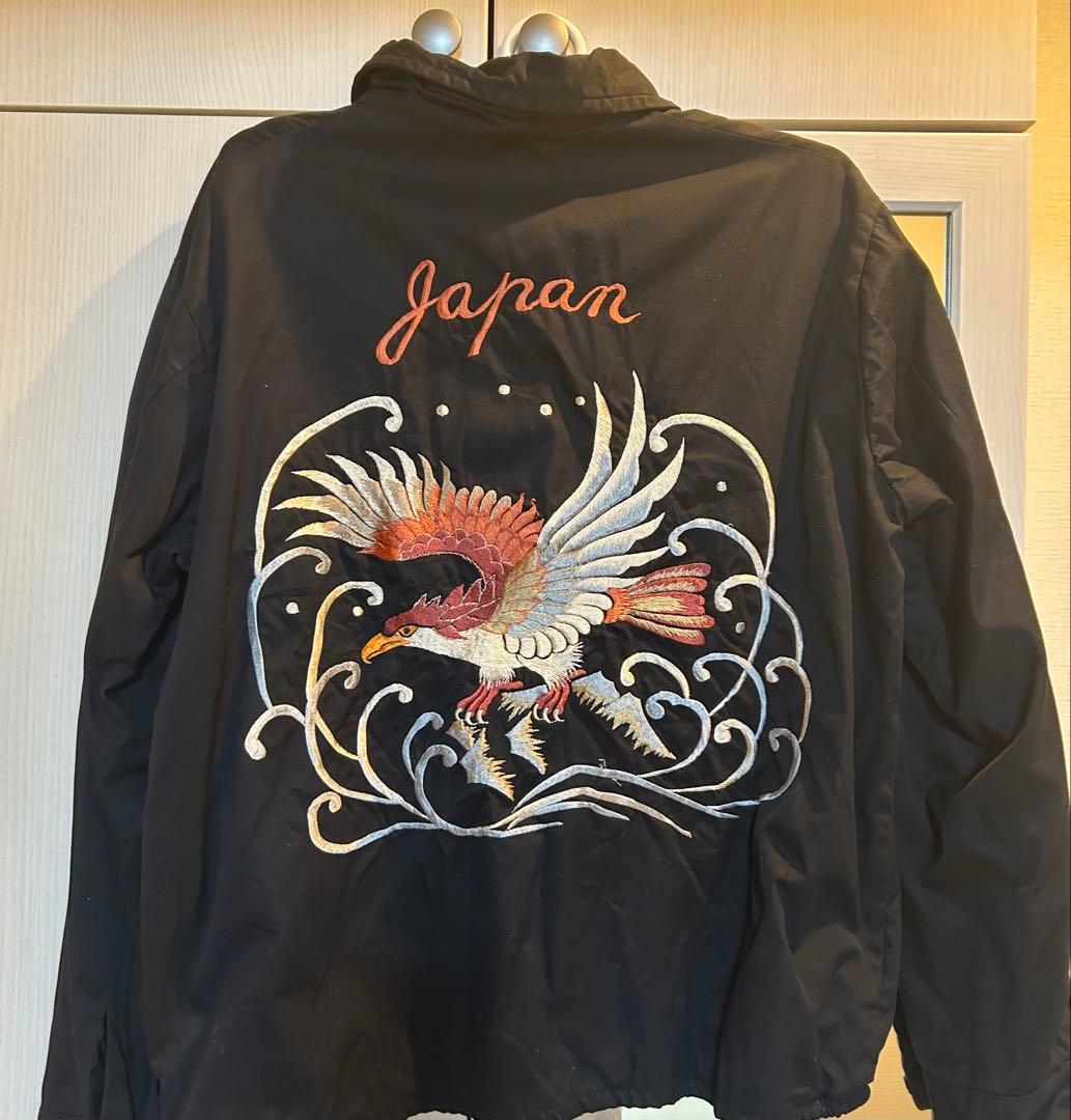 BEAMS 雷門 鷲刺繍 ブラック ジャケット Japan