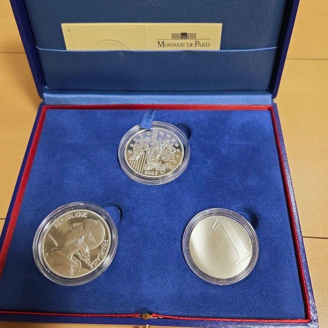 Monnaie de Paris 2002年記念硬貨3枚セット