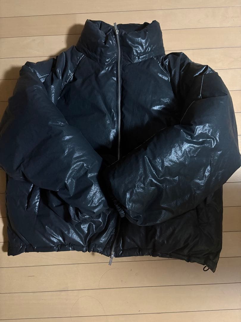 MATIN KIM COATING DOWN ダウンジャケット 黒 ブ