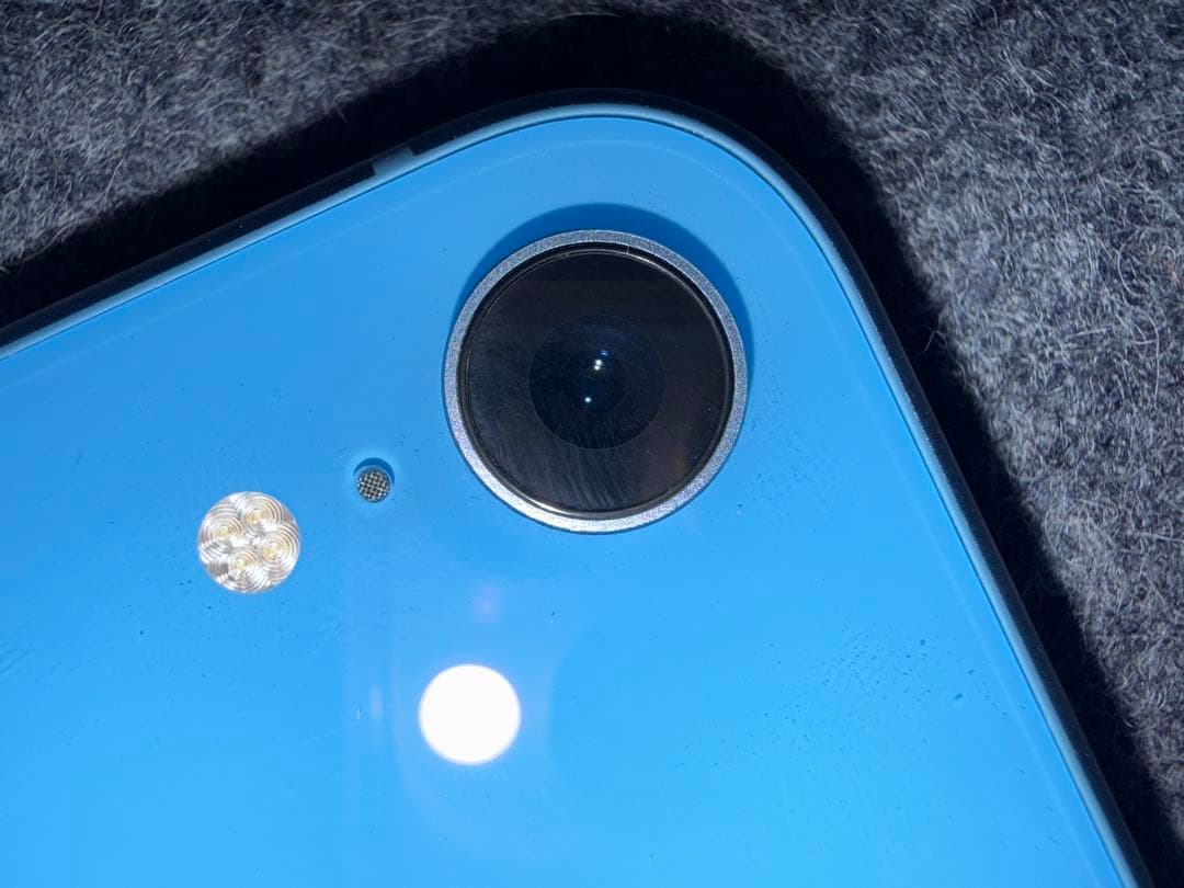 【美品・傷なし】iPhoneXR 64GB ブルー 中古 バッテリー86%