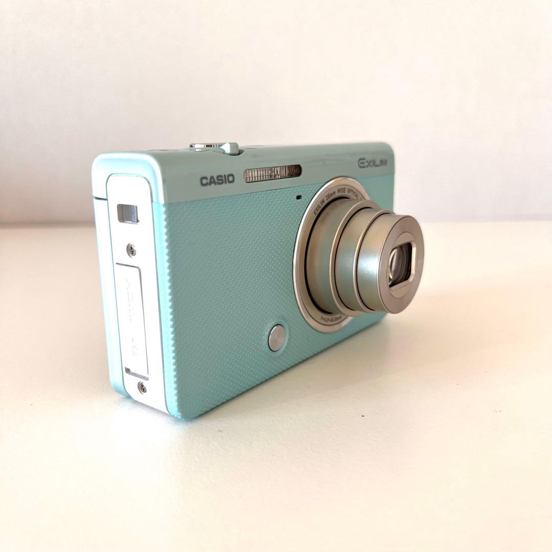 【美品】CASIO EXILIM EX-ZR60 ミントグリーン デジカメ