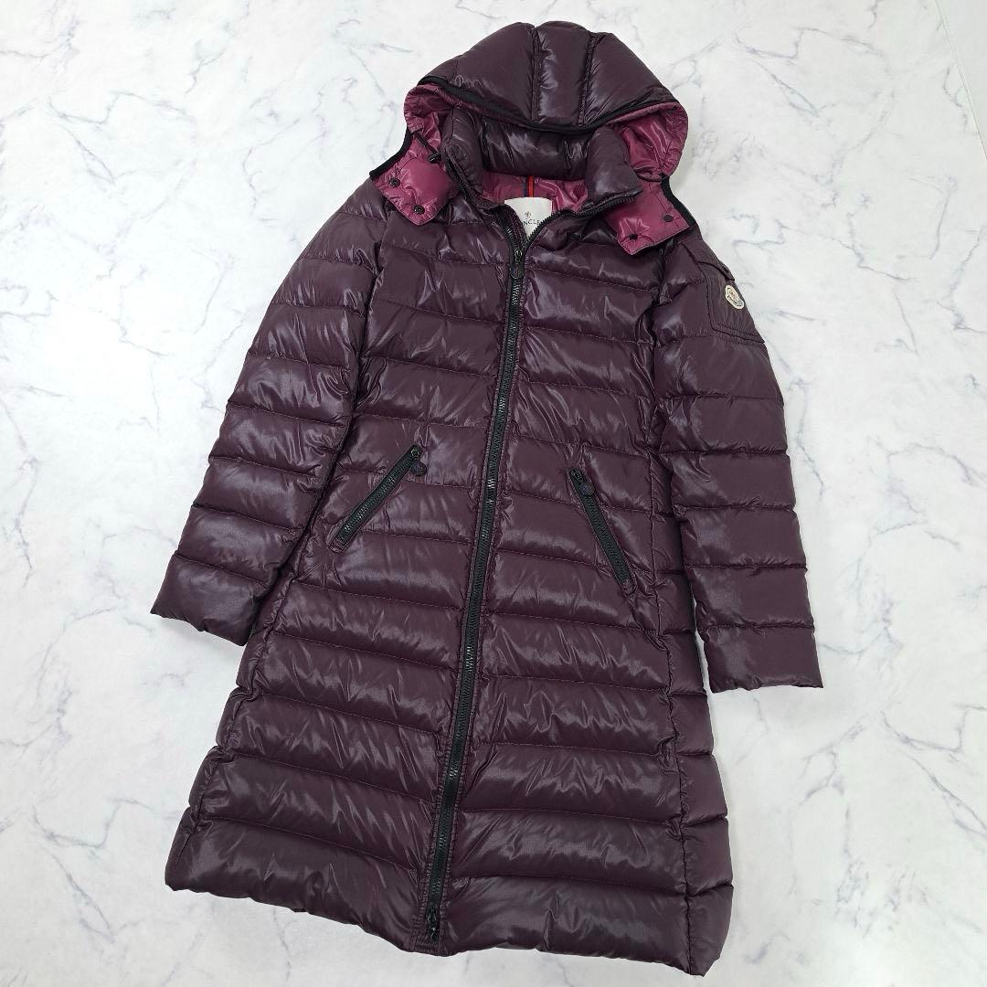 正規品★美品 MONCLER MOKA モカ ダウンコート フード付 0