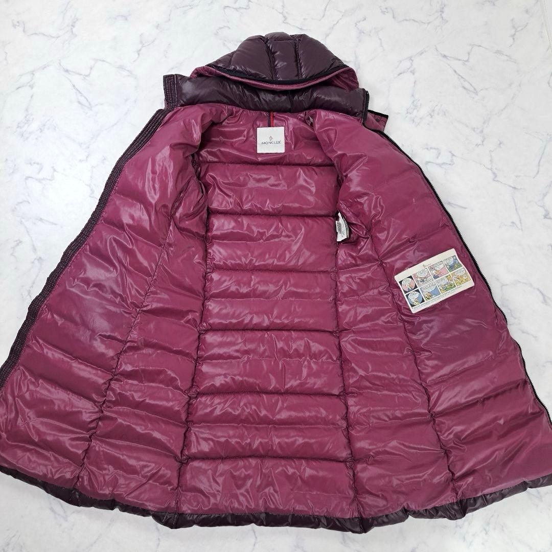 正規品★美品 MONCLER MOKA モカ ダウンコート フード付 0