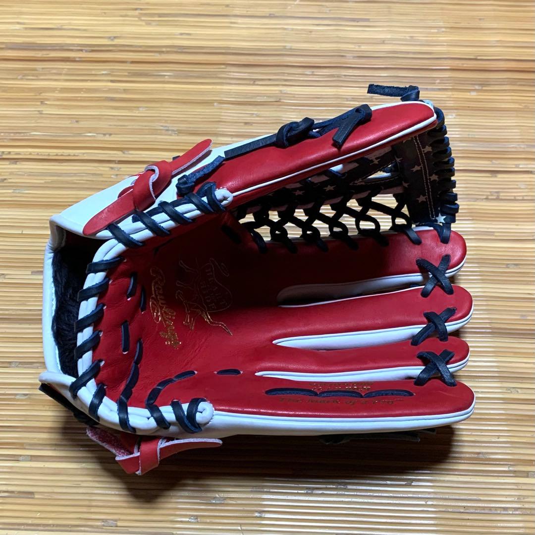 極美品　ローリングス限定品　一般軟式外野手用グラブ　グローブ