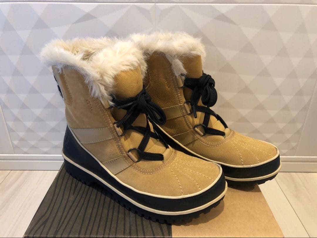 【極美品】ソレル　SOREL ティボリスノーブーツ　内ボア　23〜23.5cm