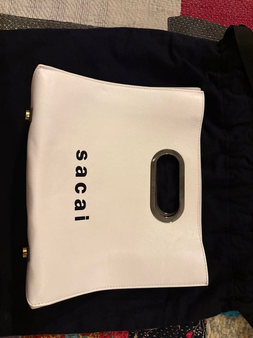 sacai ハンドバッグ ホワイト