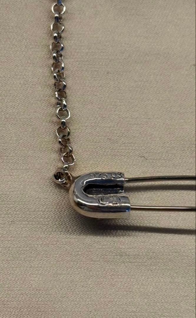 クロムハーツ　セーフティピン　ネックレス　新品　16inch