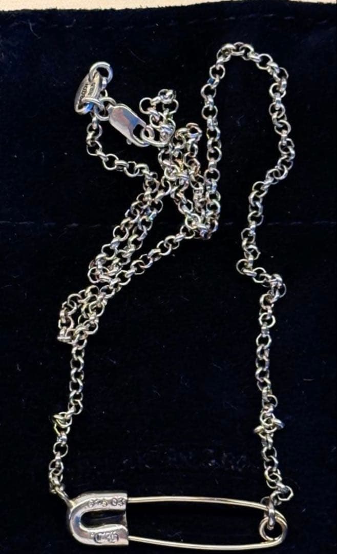 クロムハーツ　セーフティピン　ネックレス　新品　16inch