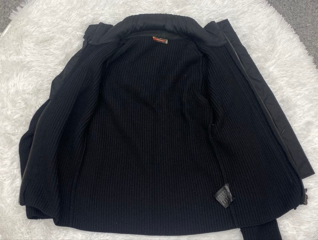 PRADA プラダ ニット ジャケット Mサイズ ブラック