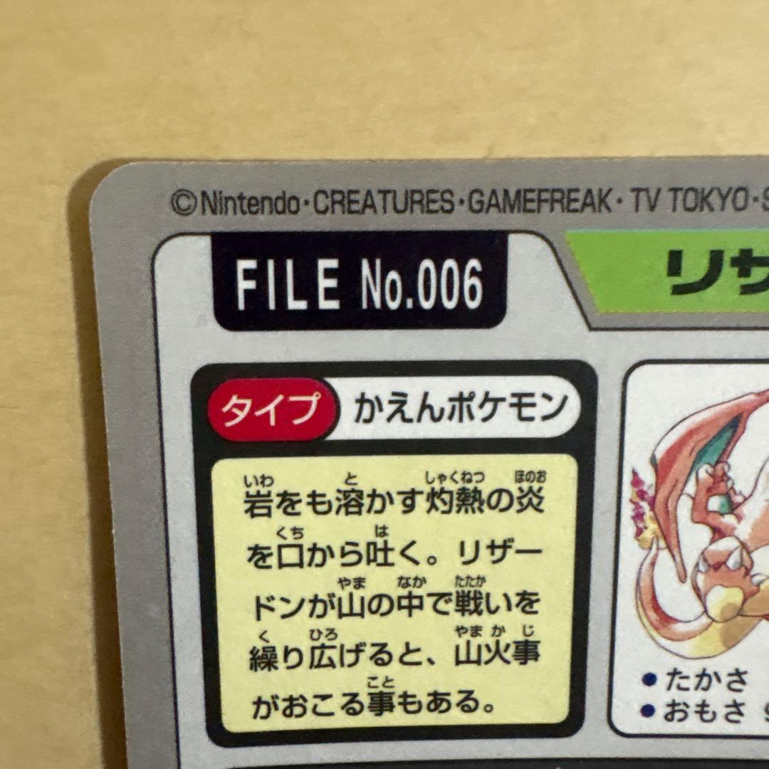 リザードン ホロカード FILE No.006