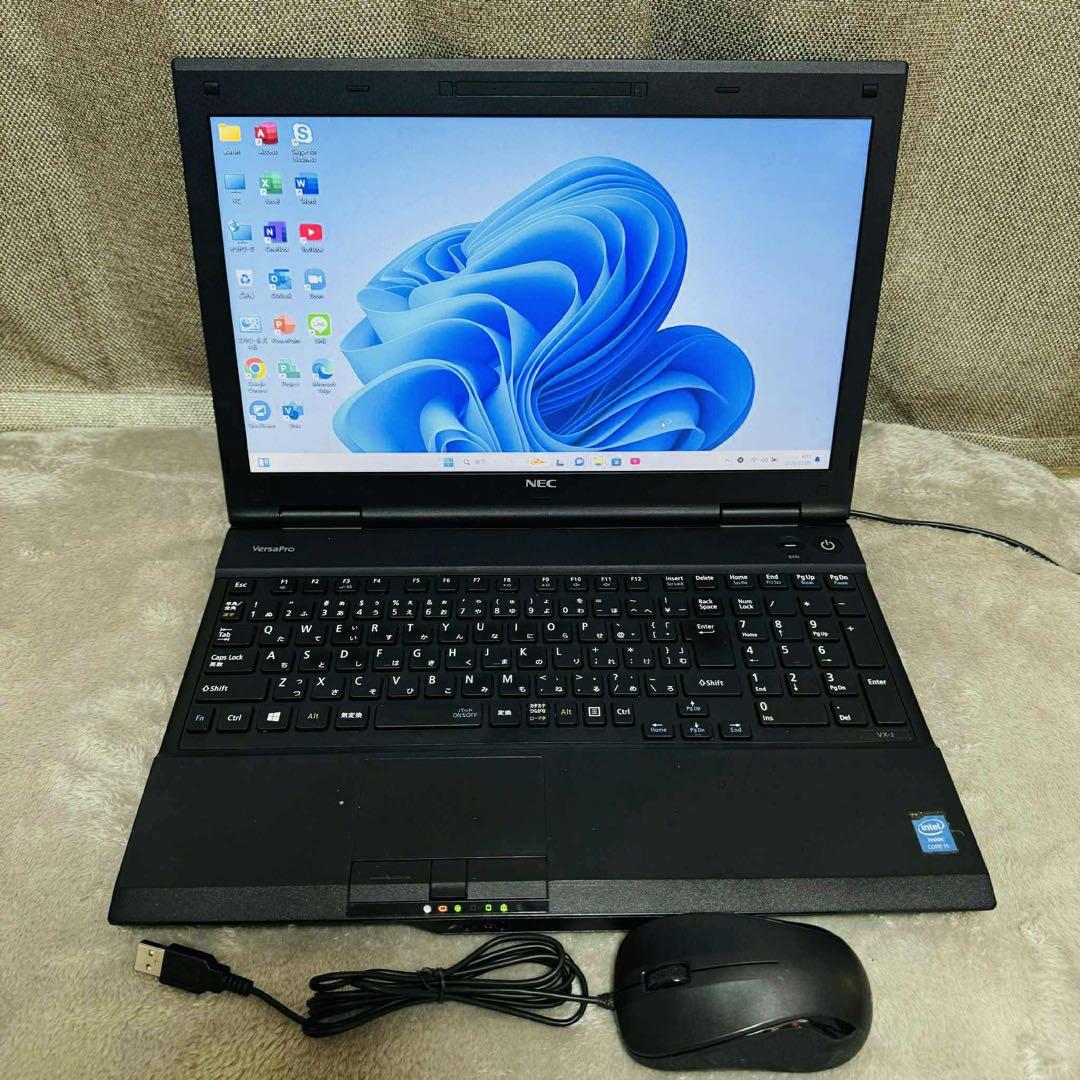 S219 NECノートパソコン i5メモリ8G高速Windows11オフィス付き