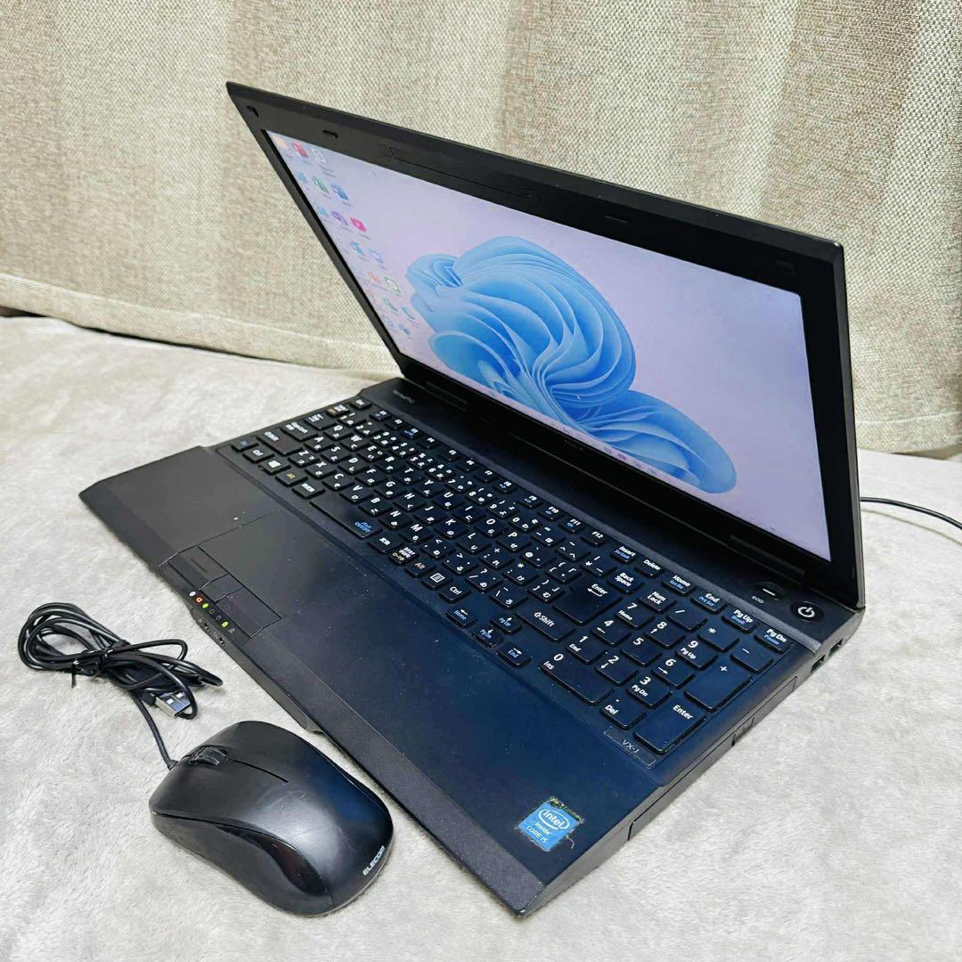 S219 NECノートパソコン i5メモリ8G高速Windows11オフィス付き