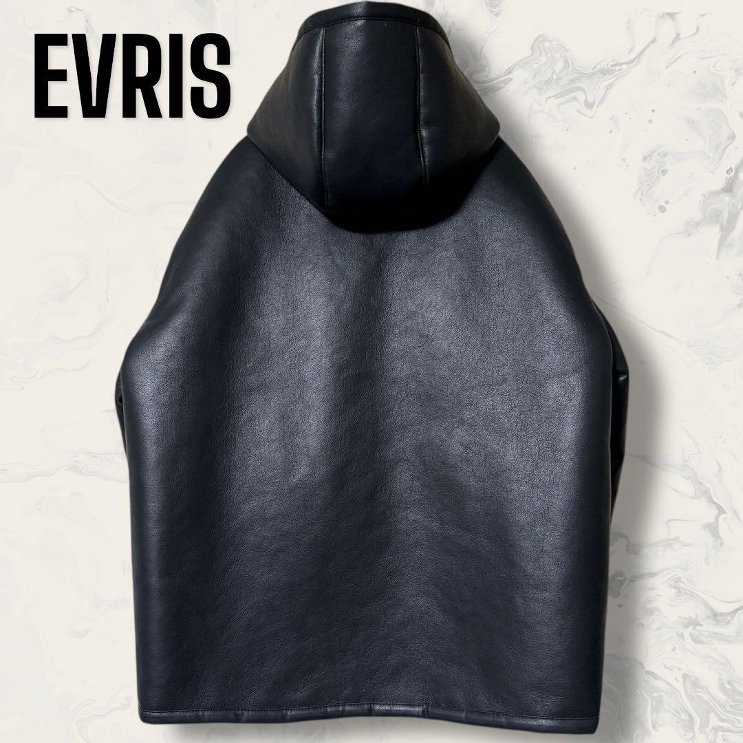 【未使用】 EVRIS 2way リバーシブル フード ボア ブルゾン
