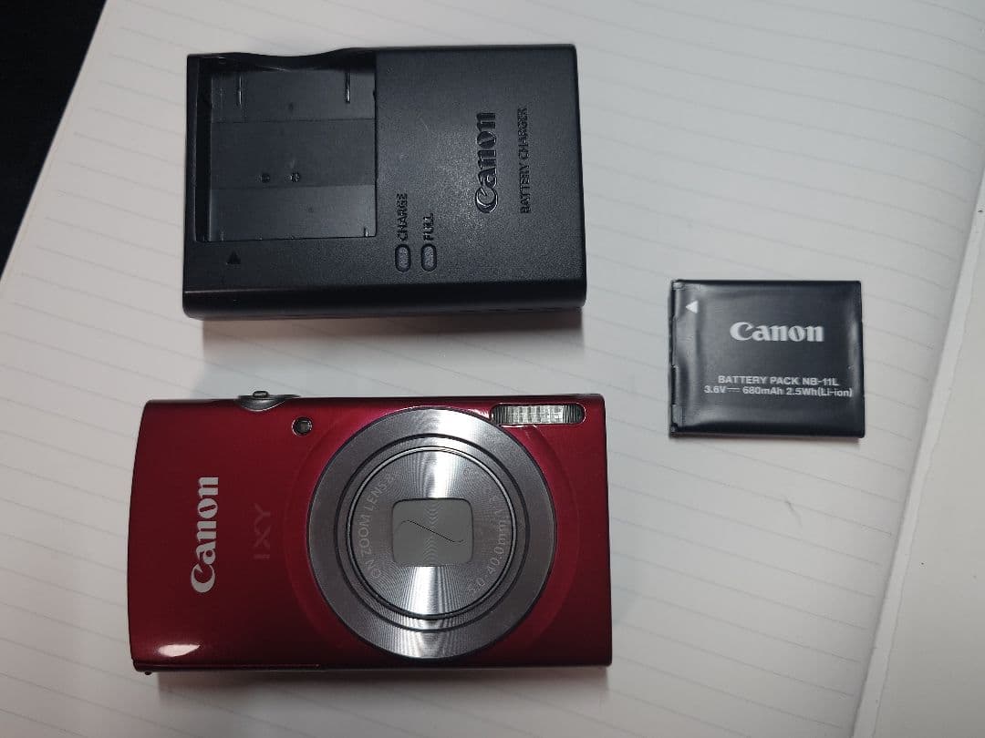 CANON IXY 180 PC2275 レッド キヤノン コンデジ　セット