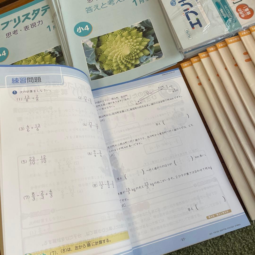 専用　3つまとめて　Z会 エブリスタディ 小4 2023 2024 思考 表現力