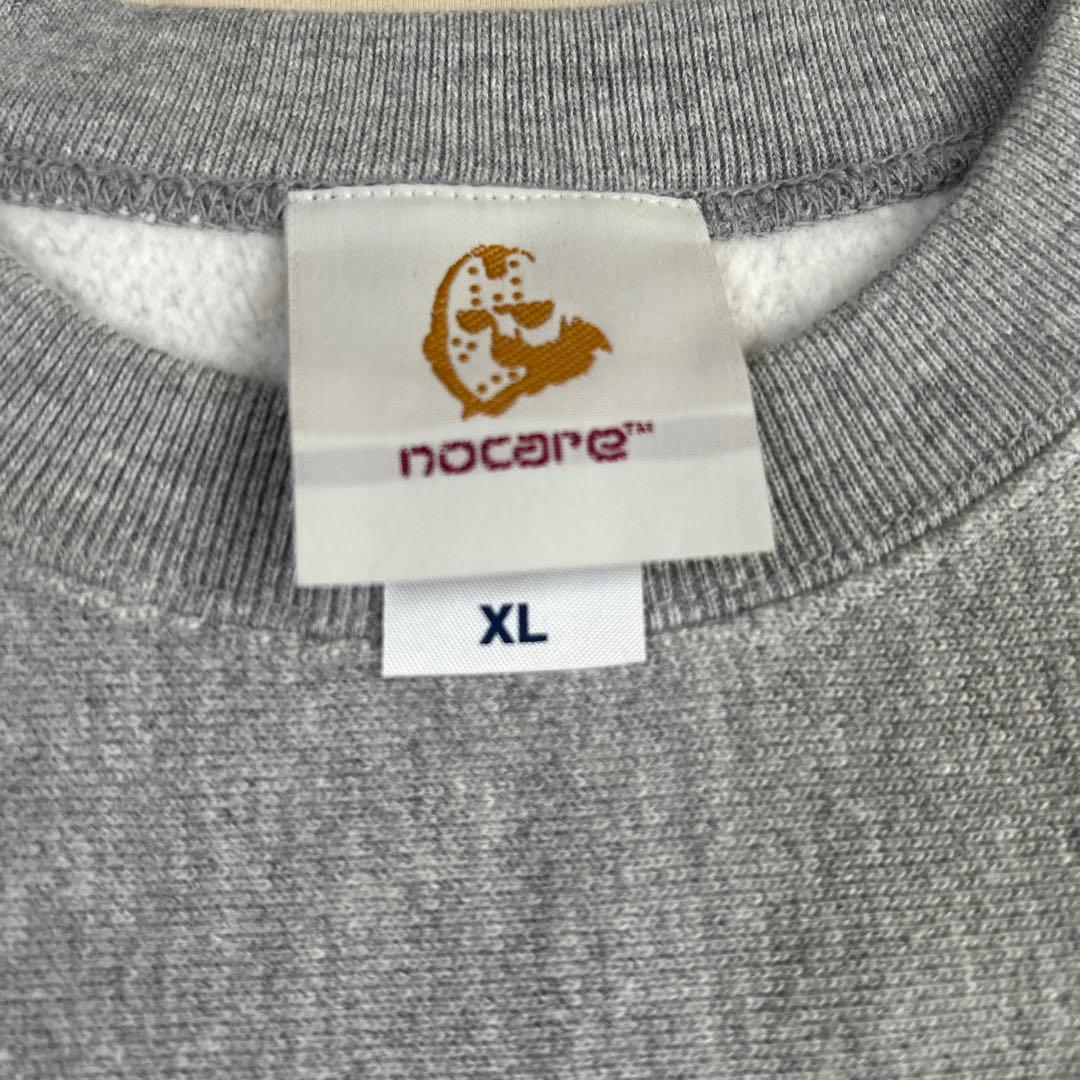 nocare XL グレー スウェット トレーナー