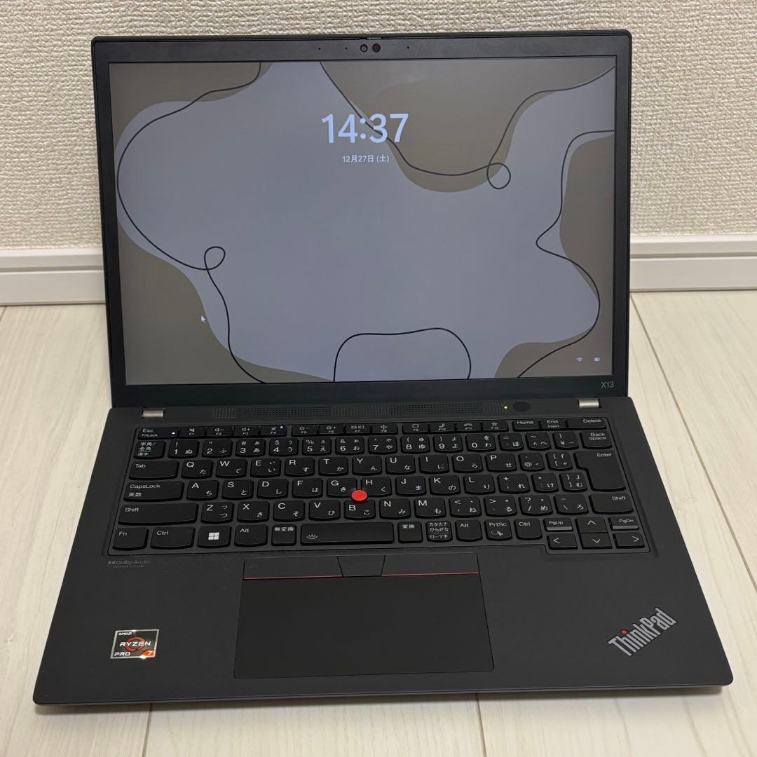 Windowsノート本体 Thinkpad X13 gen3 AMD Ryzen7 6850U 32GB
