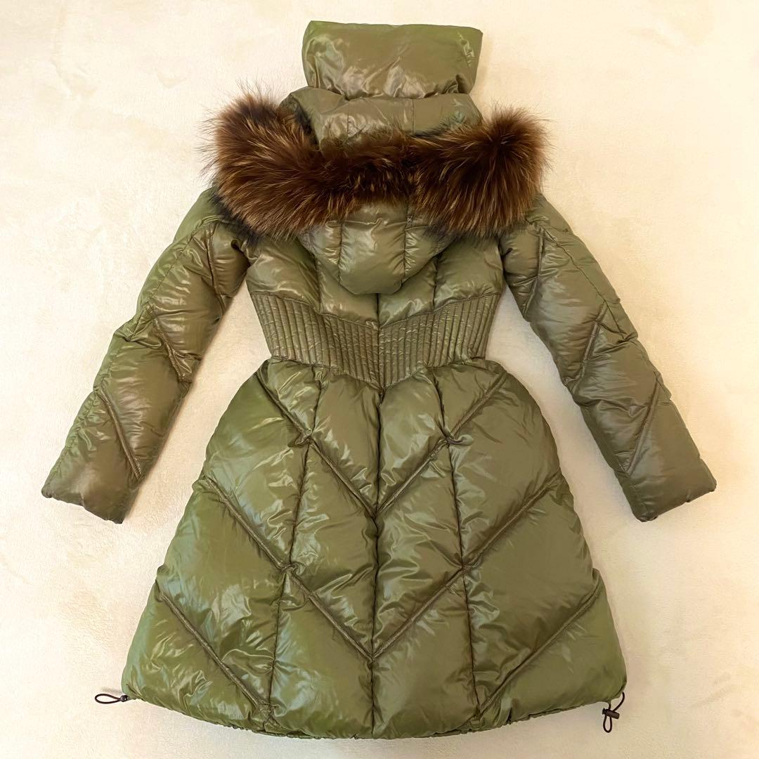 タトラス TATRAS ダウンコート2way フード取外し可 S ファー ロング