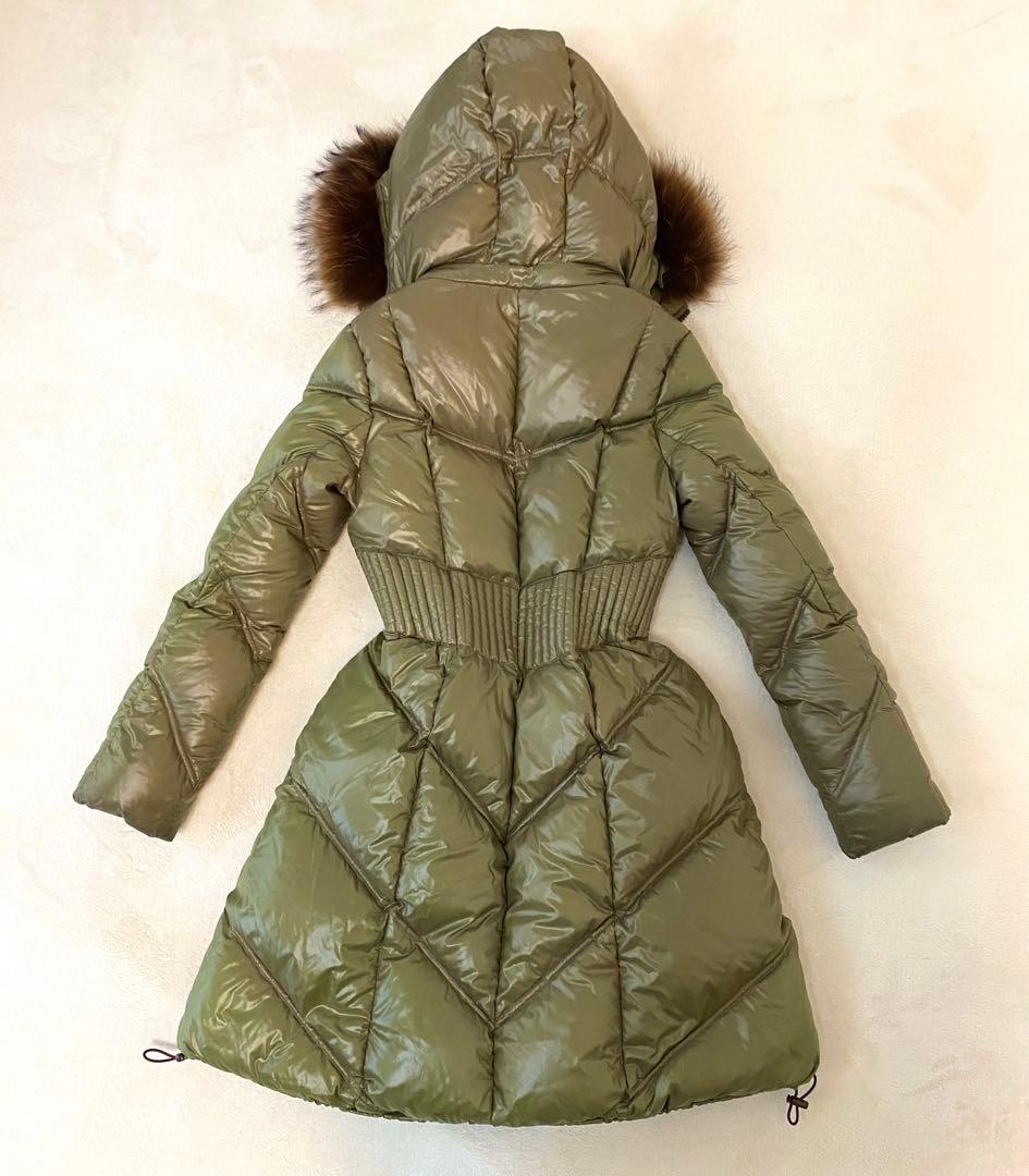 タトラス TATRAS ダウンコート2way フード取外し可 S ファー ロング