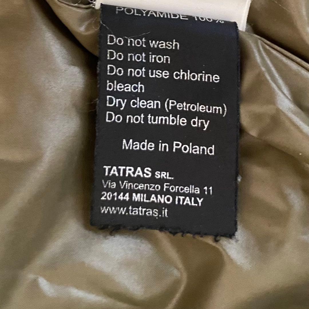 タトラス TATRAS ダウンコート2way フード取外し可 S ファー ロング