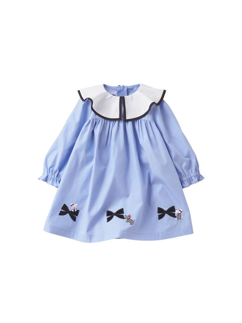 m*ぇ様 ほぼ新品　ファミリア　長袖ワンピース　80