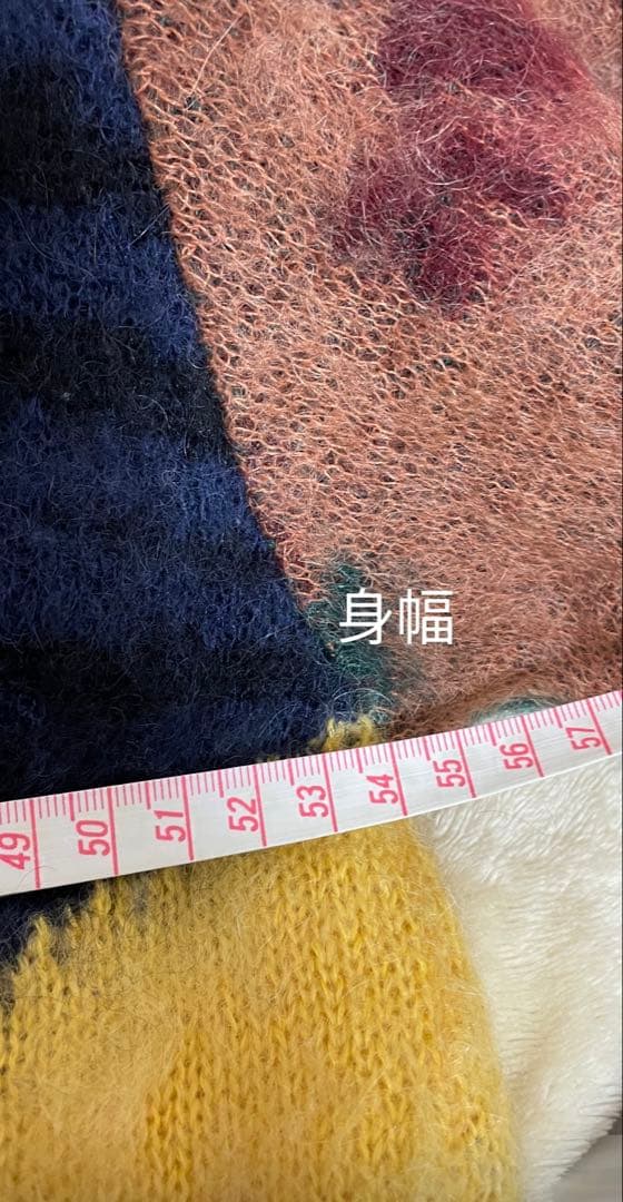 TOGA PULLA カラーブロック長袖ニット