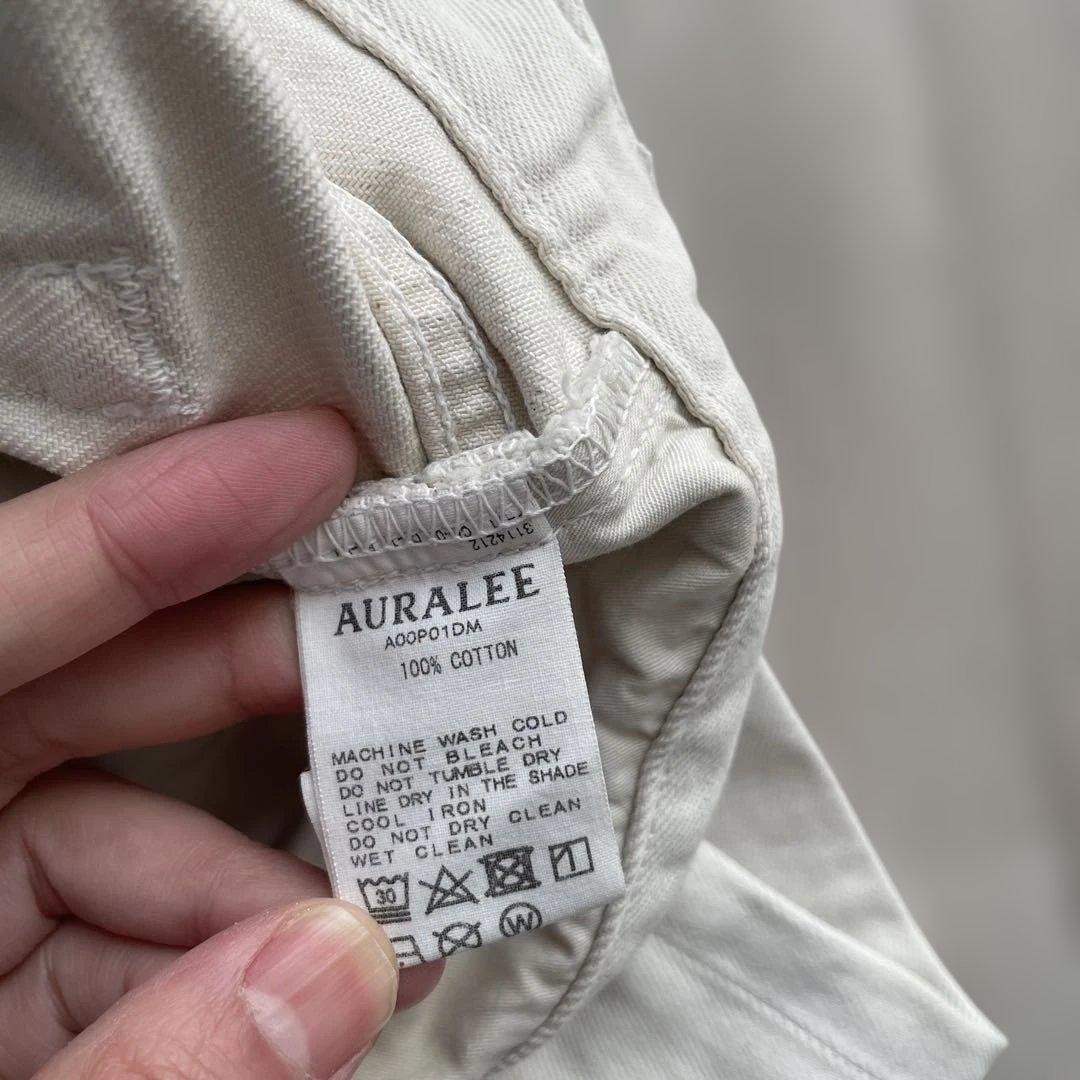 AURALEE オフホワイト5Pデニム