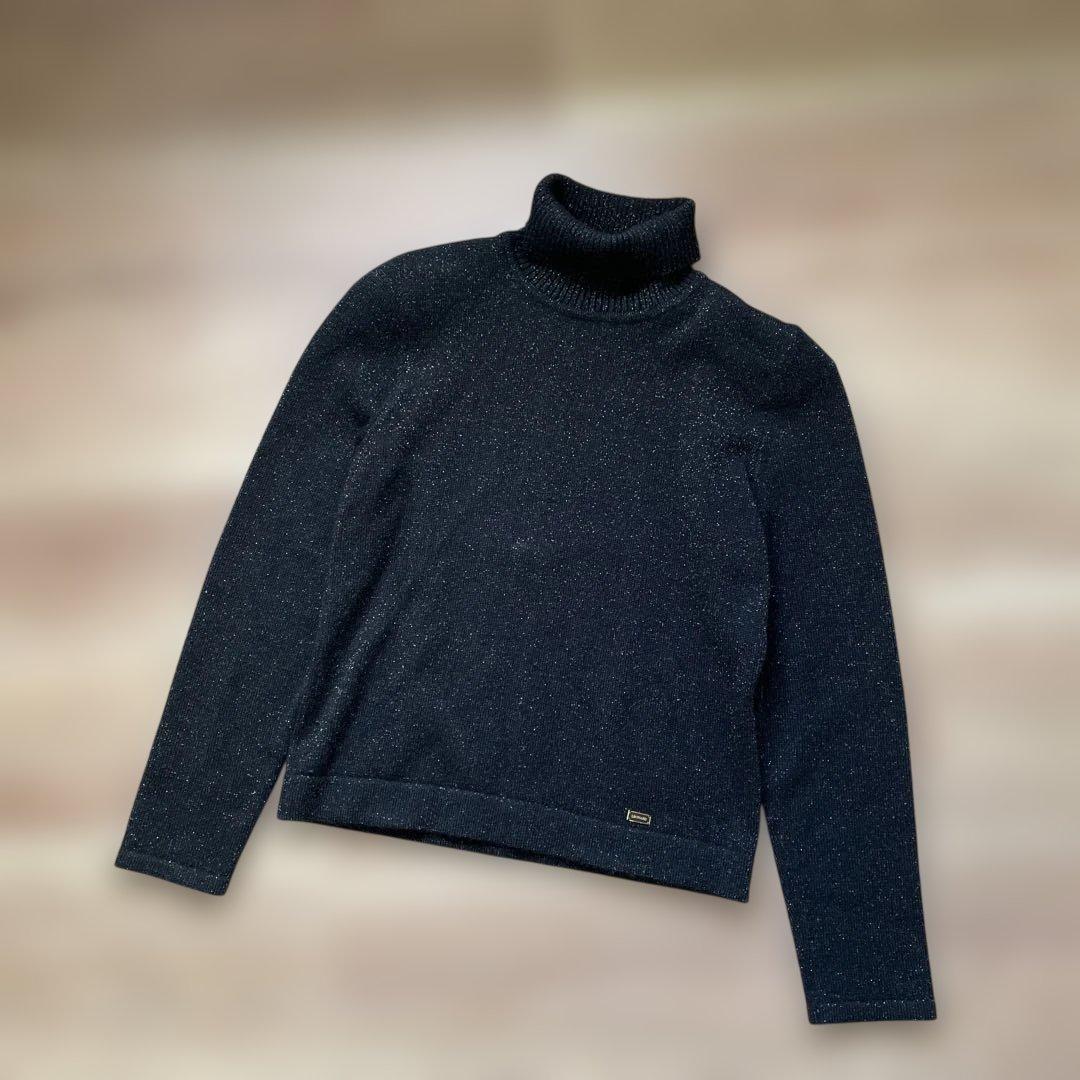 LEONARD カシミヤ混 タートルネック ニット