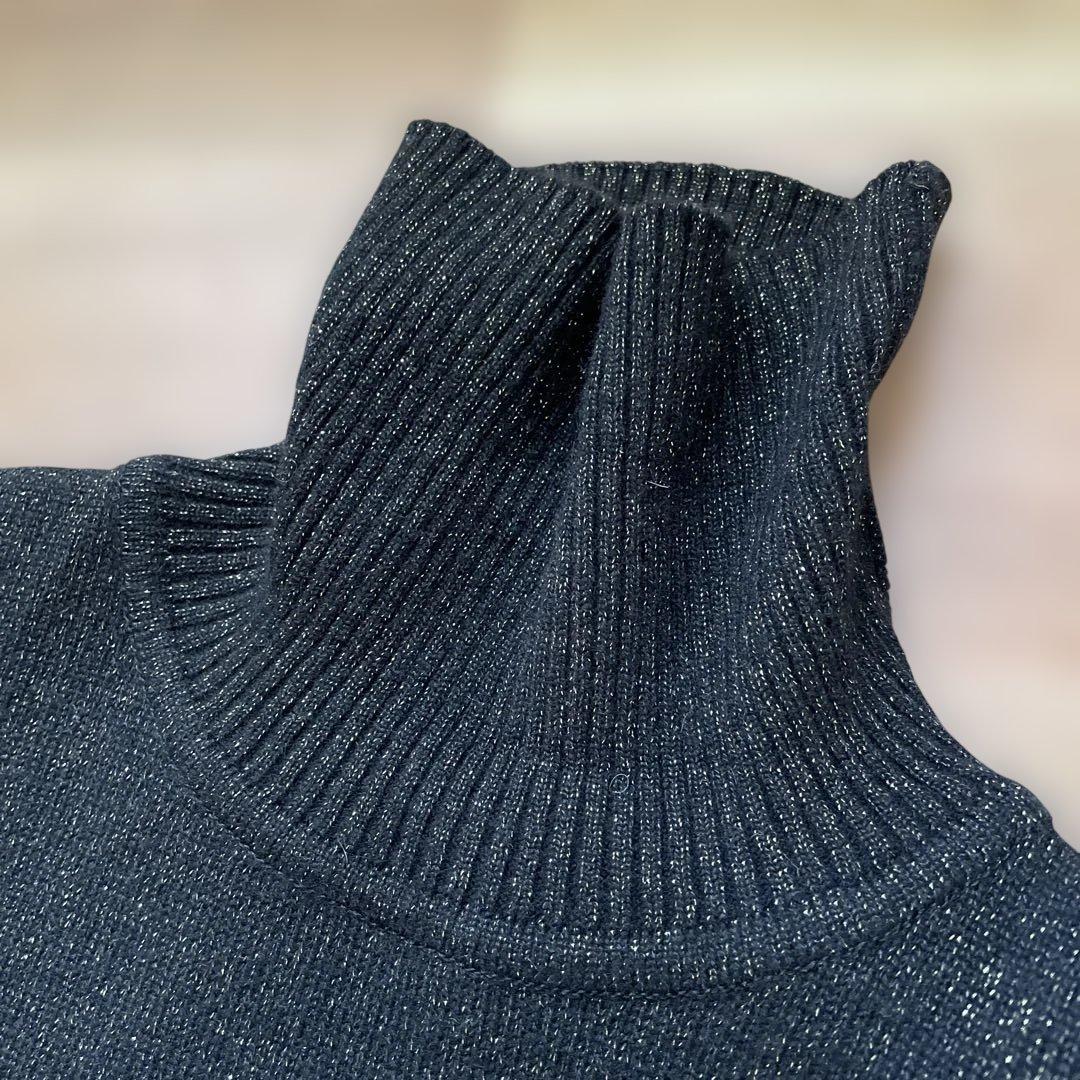 LEONARD カシミヤ混 タートルネック ニット