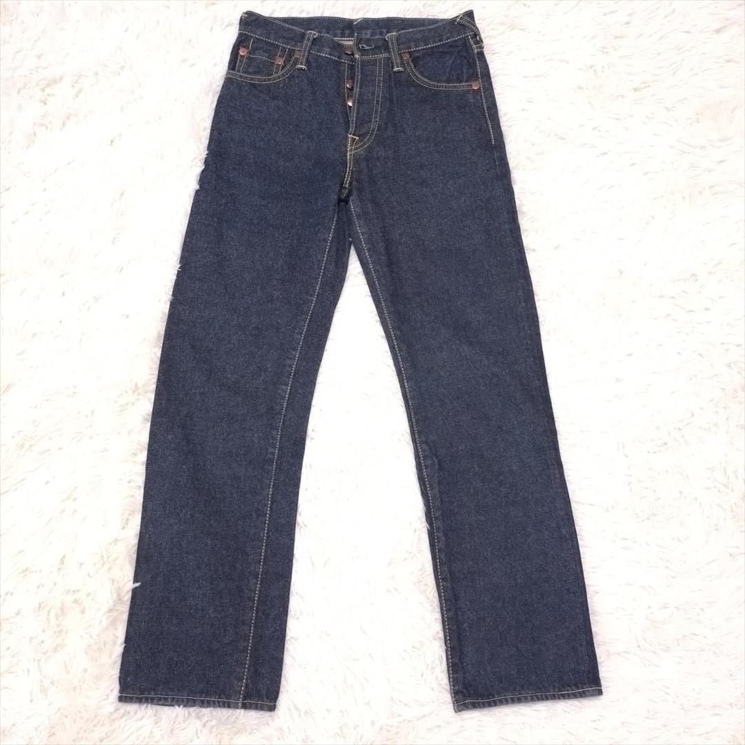 【美品】EVISU 刺繡入り デニムパンツ ジーンズ M ストレート k25