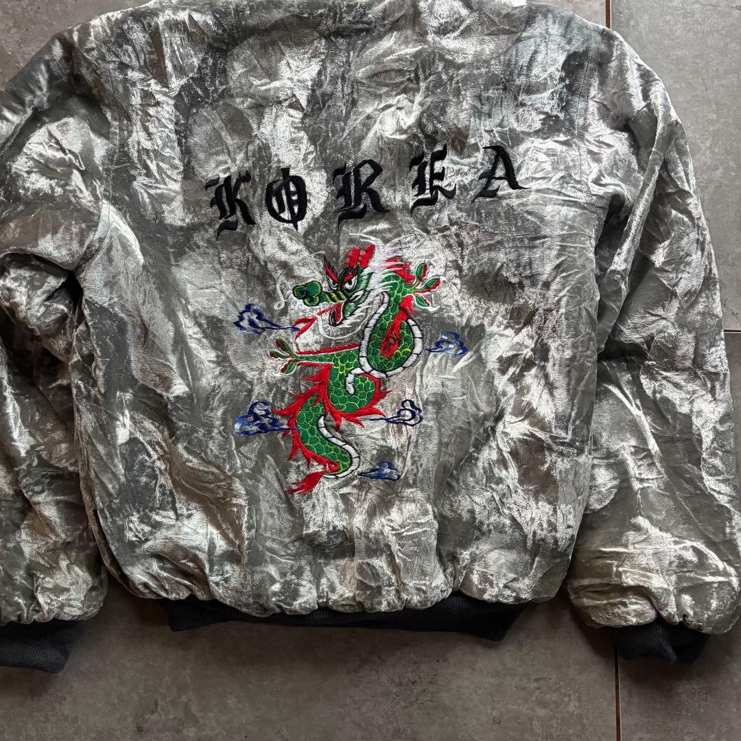 古着　80s コリジャン　別珍　スーベニア　ジャケット　n-2b ファー