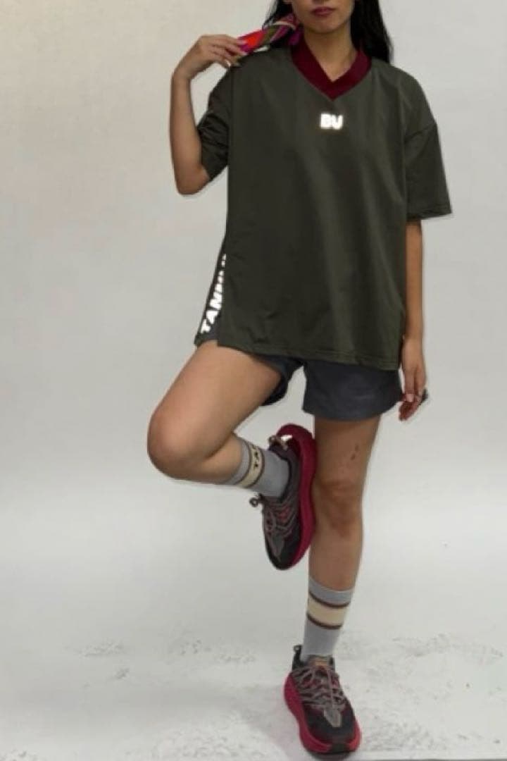 TANNUKIランニングT Night Running2 カーキM