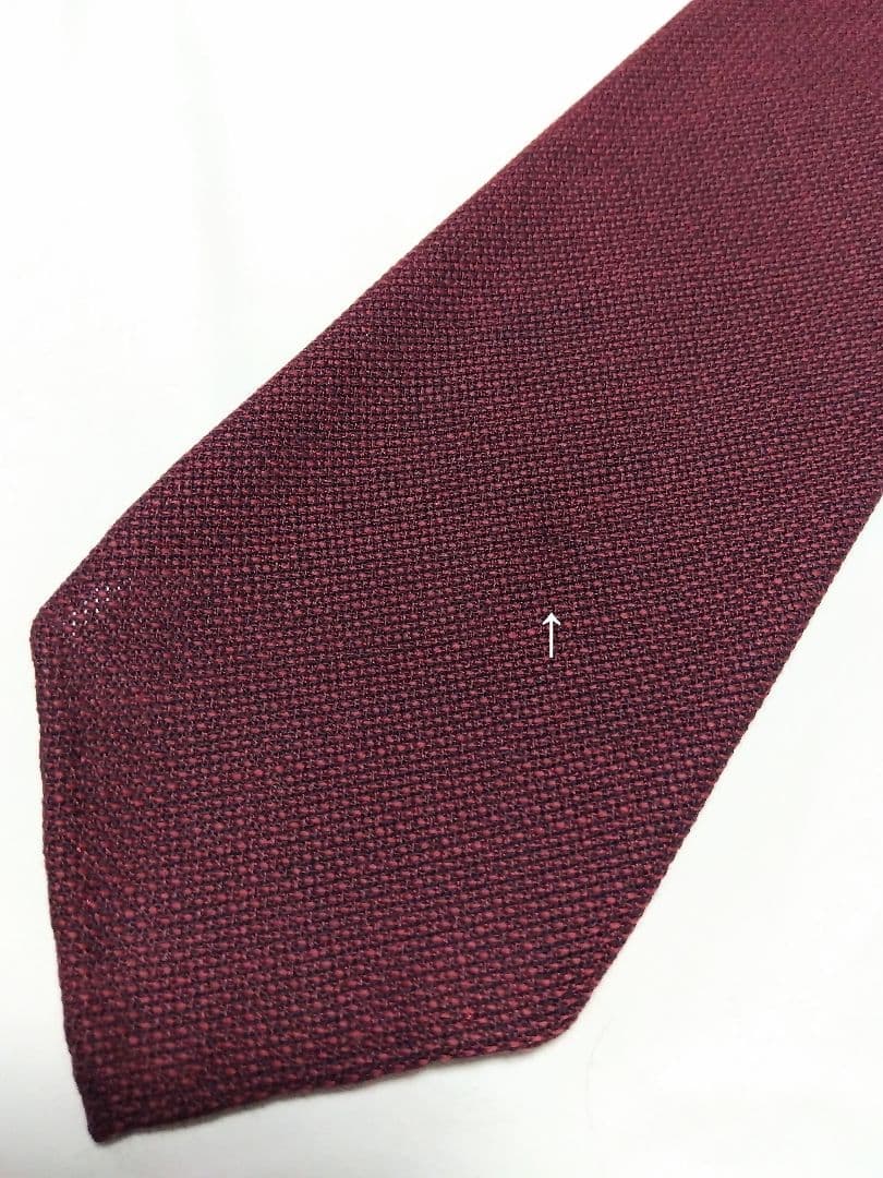 TIEYOURTIE セッテピエゲ ネクタイ ソリッドタイ ワインレッド ウール